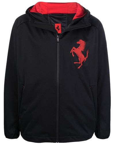 Ferrari Jacket With Logo - Black