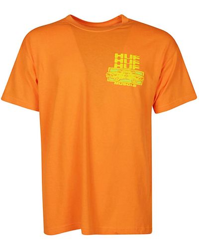 Huf Cotton Printed T-shirt - Orange
