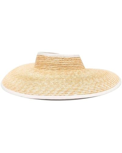 Borsalino Sunny Straw Visor Hat - Natural