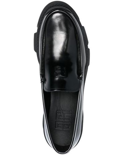 Givenchy Embossed-logo Loafers - Black