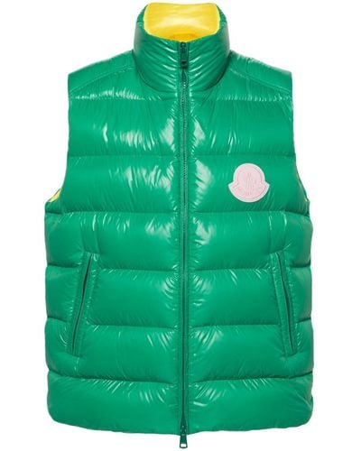 Moncler Parke Puffer Gilet - Green