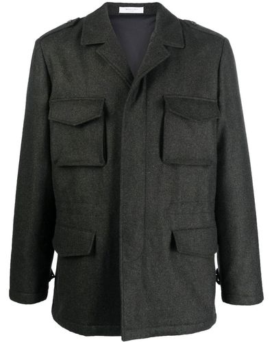 Boglioli Field Flannel Jacket - Black