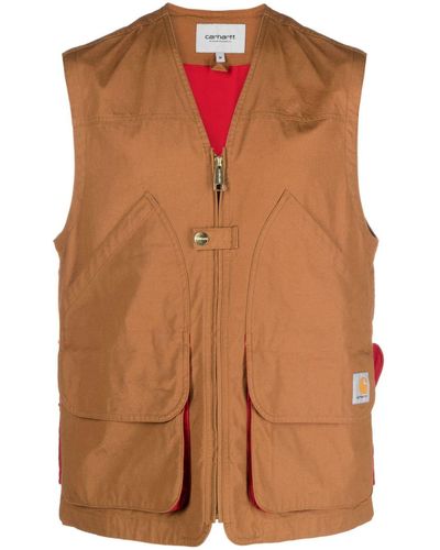 Carhartt Heston Cotton Vest - Brown