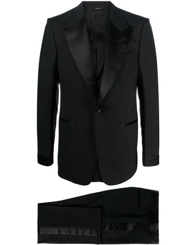 Tom Ford Wool Tailored Suit - Black