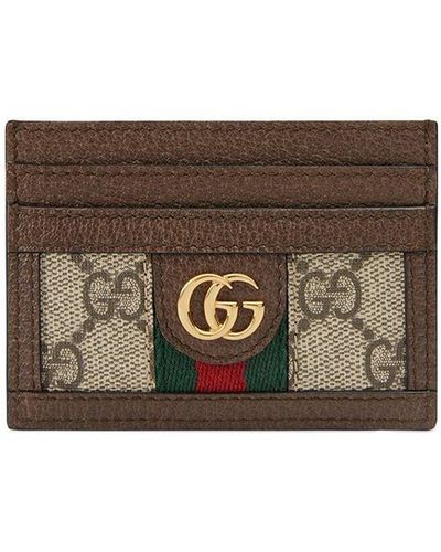 Gucci Porta Carte Ophidia In GG Supreme - Multicolore