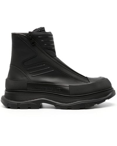 Alexander McQueen Tread Slick Ankle Boots - Black