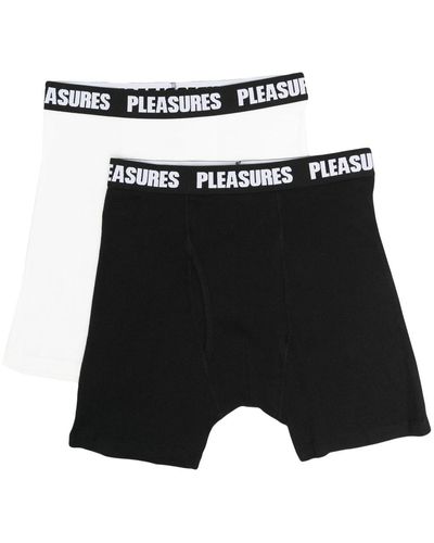 Pleasures Logo Waistband Boxers - Black