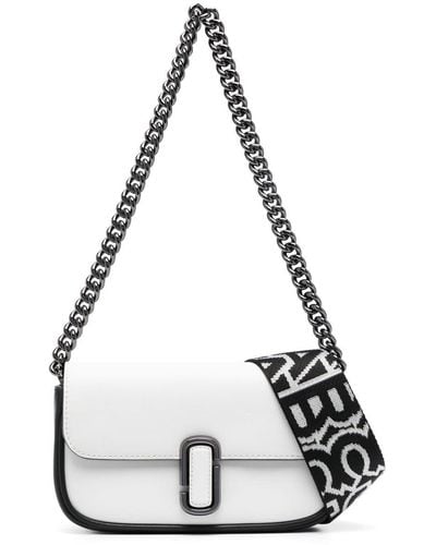 Marc Jacobs Borsa 'The J Marc Mini Shoulder Bag' - Bianco