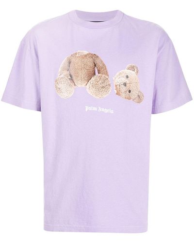 Palm Angels T-shirts And Polos Lilac - Purple