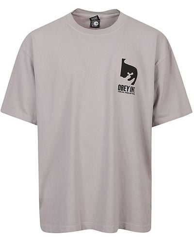 Obey Int. Visual Industries T-shirt - Gray