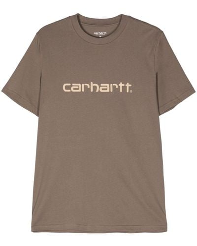 Carhartt Script Cotton T-shirt - Gray