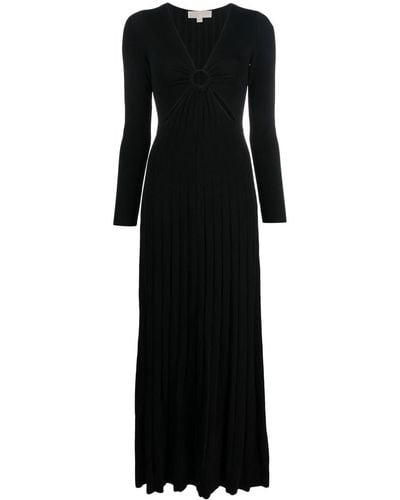 Michael Kors Viscose Long Dress - Black