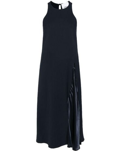 Erika Cavallini Semi Couture Cady-texture Midi Dress - Blue