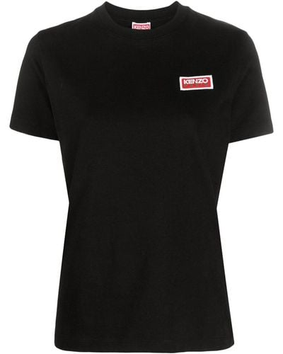 KENZO Paris Cotton T-shirt - Black