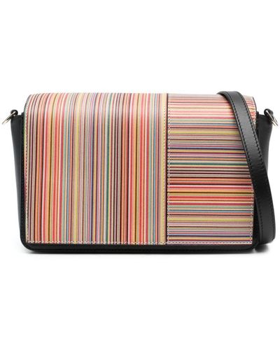 Paul Smith Signature Stripe Crossbody Bag - Pink