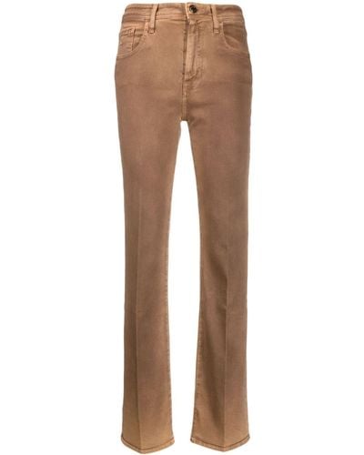 Jacob Cohen Mid-rise Straight-leg Jeans - Brown