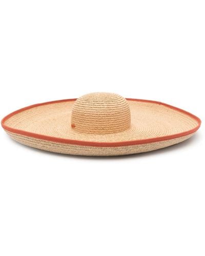 Borsalino Brigitte Straw Wide Brim Hat - Natural