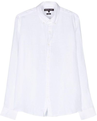 Michael Kors Long-sleeve Linen Shirt - White