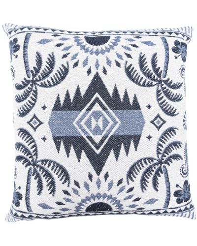 Alanui Lush Nature Cotton Cushion - Blue