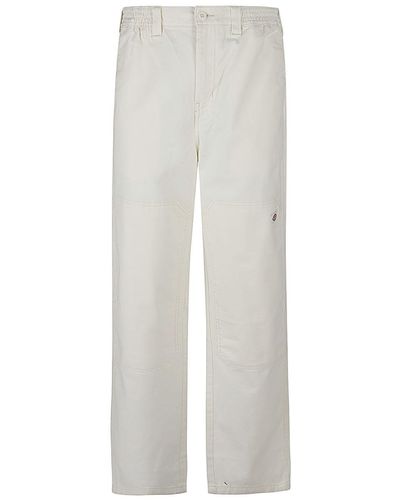 Dickies Construct Pantalone In Cotone - Bianco