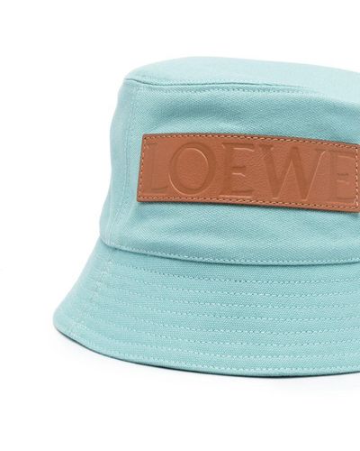 Loewe-Paulas Ibiza Logo Bucket Hat - Blue