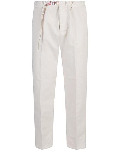 White Sand Cotton Pants - White
