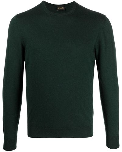 Drumohr Fine-knit Long-sleeve Sweater - Green