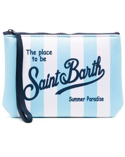 Mc2 Saint Barth Bag With Logo - Blue