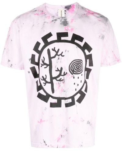 WESTFALL Graphic-print Cotton T-shirt - Pink