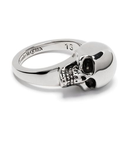 Alexander McQueen Skull Ring - Metallic