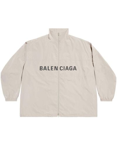 Balenciaga Logo-print Windbreaker - White
