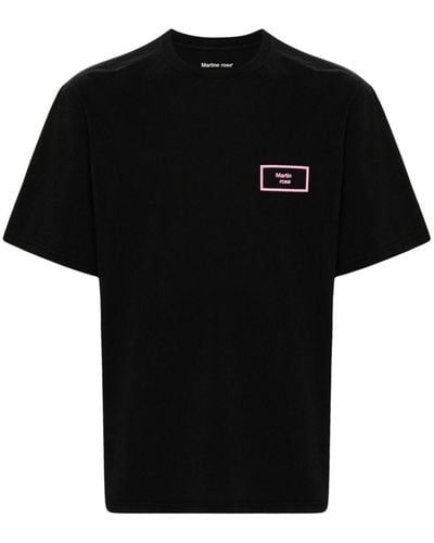 Martine Rose Logo-print Cotton T-shirt - Black
