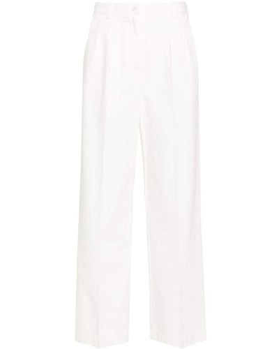 A.P.C. High-rise Wide-leg Jeans - White