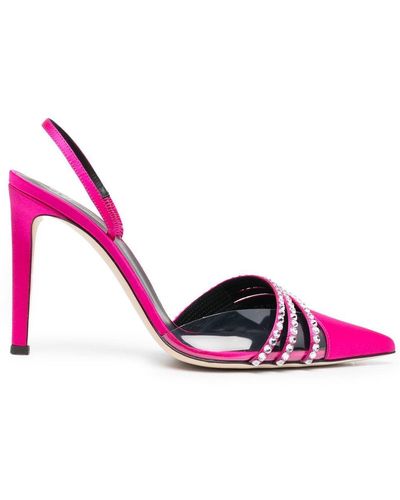 Giuseppe Zanotti Gem-embellished 110mm Heeled Pumps - Pink