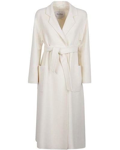 Max Mara Cashmere Long Coat - White