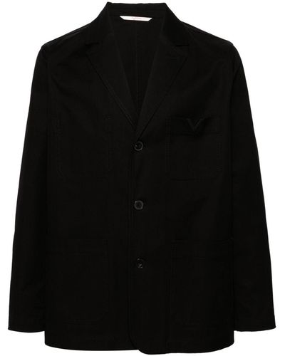 Valentino Cotton Jacket - Black