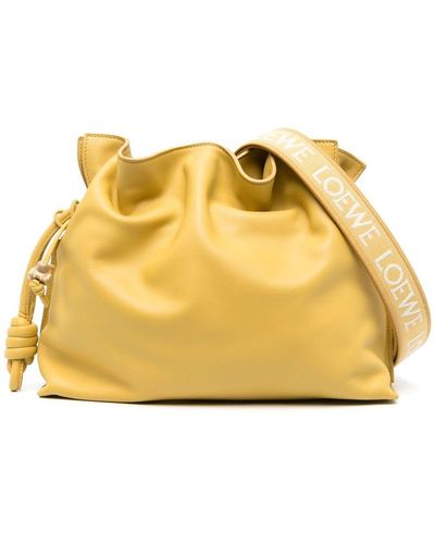Loewe Flamenco Leather Clutch Bag - Yellow