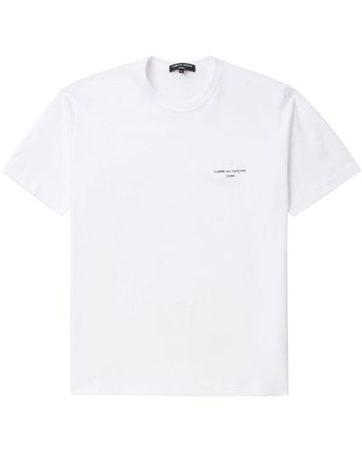 Comme des Garçons Logo-print T-shirt - White