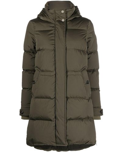 Woolrich Cappotto imbottito con cappuccio - Verde