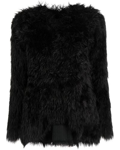 Comme des Garçons Faux-fur T-shirt - Black