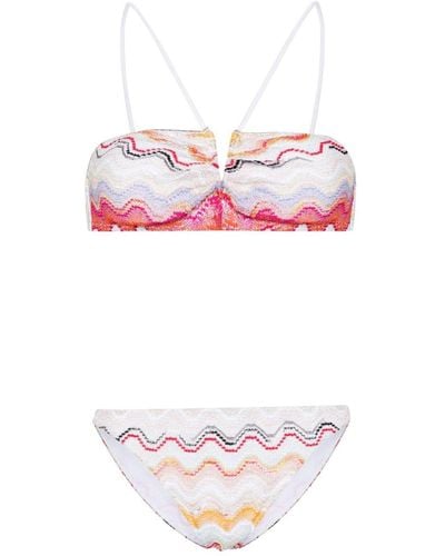 MISSONI BEACHWEAR Triangle Bikini Set - Pink