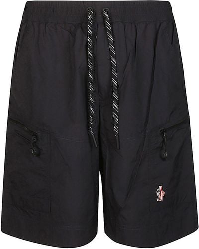 3 MONCLER GRENOBLE Bermuda Shorts With Pockets - Black