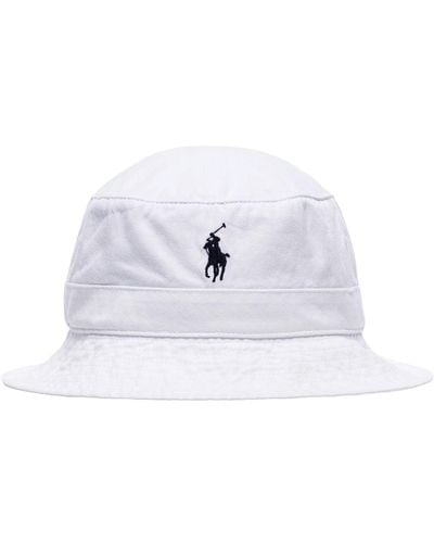 Polo Ralph Lauren Loft Logo-embroidered Bucket Hat - White