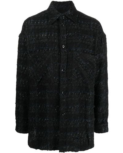 Faith Connexion Overzied Wool Shirt - Black
