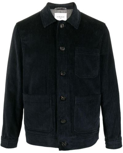 Circolo 1901 Buttoned Corduroy Jacket - Black