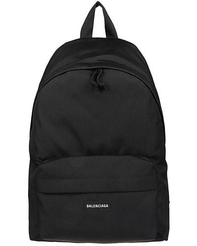 Balenciaga Backpack With Logo - Black