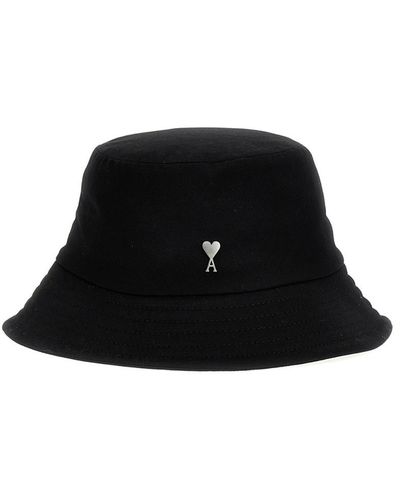 Ami Paris Cotton Hat - Black