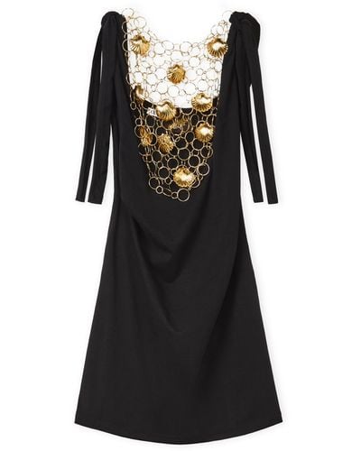 Loewe-Paulas Ibiza Embellished Mini Dress - Black