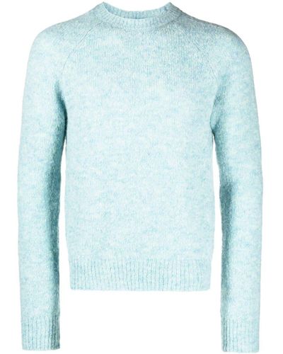 Dries Van Noten Sweater With Logo - Blue