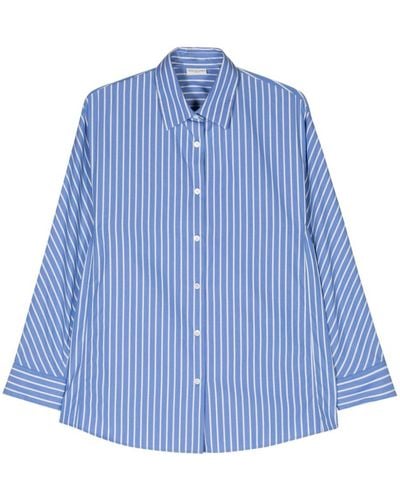 Dries Van Noten Striped Cotton Shirt - Blue